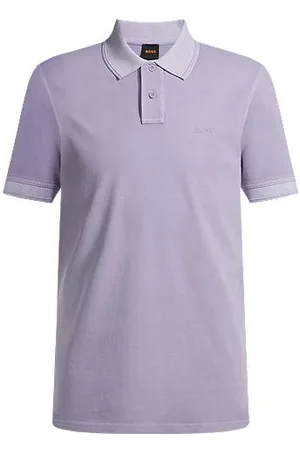 HUGO BOSS Poloshirt aus Baumwoll-Piqué mit Logo-Print