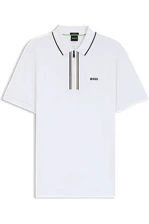 HUGO BOSS Slim-Fit Poloshirt aus schnell trocknender Stretch-Baumwolle