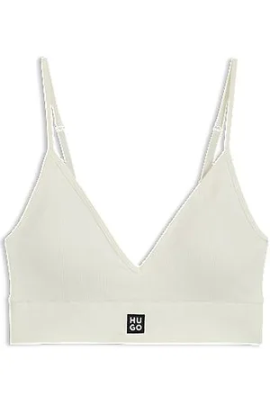 HUGO BOSS Nahtloses Bralette mit Ripp-Struktur und herausnehmbaren Polstern