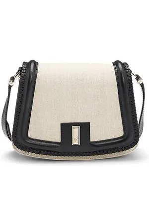 HUGO BOSS Ariell Satteltasche mit Double-B-Monogramm-Verschluss