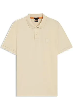 HUGO BOSS Slim-Fit Poloshirt aus Stretch-Baumwolle mit Logo-Aufnäher
