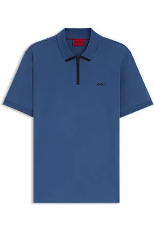 HUGO BOSS Poloshirt aus Baumwoll-Piqué mit Kontrast-Logo