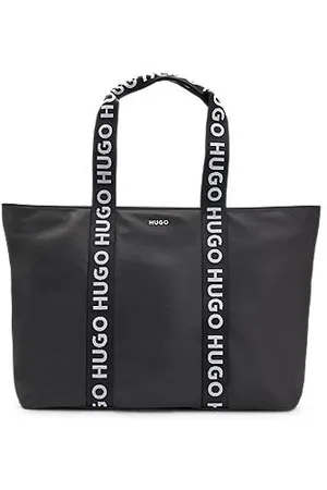 HUGO BOSS Tote Bag aus Twill mit Logo-Riemen