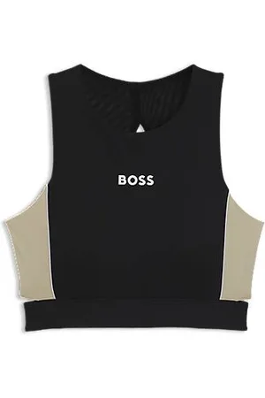 HUGO BOSS Active Top aus Stretch-Interlock mit Cut-out-Details