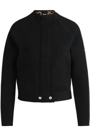 HUGO BOSS Reitsport-Cardigan mit verdecktem Verschluss