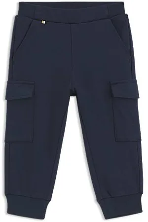 HUGO BOSS Kids-Cargo-Hose aus Stretch-Piqué
