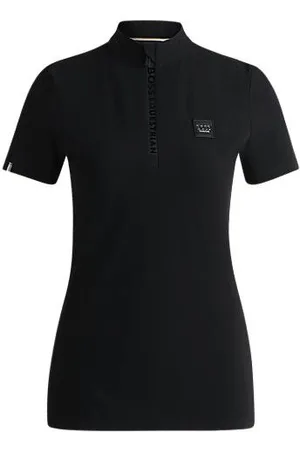 HUGO BOSS Reitsport-Turnierhemd aus geripptem Stretch-Gewebe