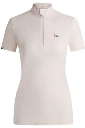HUGO BOSS Reitsport-Turnierhemd aus geripptem Stretch-Gewebe