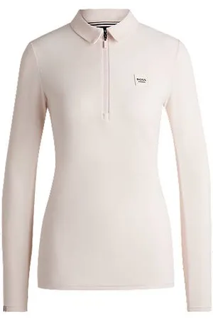 HUGO BOSS Reitsport-Trainingshemd aus Stretch-Piqué