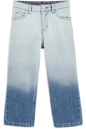 HUGO BOSS Relaxed-Fit Kids-Jeans mit blauem Farbverlauf