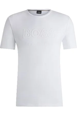 HUGO BOSS Reitsport-T-Shirt aus Stretch-Baumwolle mit Logo-Stickerei