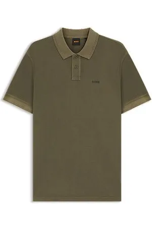 HUGO BOSS Poloshirt aus Baumwoll-Piqué mit Logo-Print