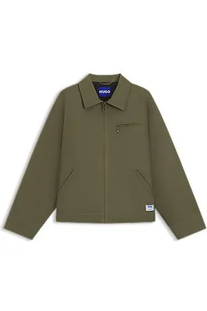 HUGO BOSS Leicht wattierte Regular-Fit Jacke aus Baumwoll-Canvas