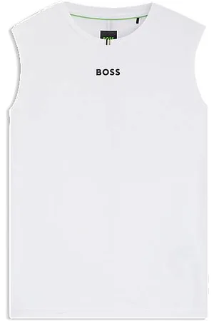 HUGO BOSS Active Tanktop aus Stretch-Gewebe mit Streifen auf der Rückseite