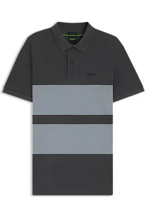 HUGO BOSS Poloshirt aus Baumwoll-Piqué mit Blockstreifen