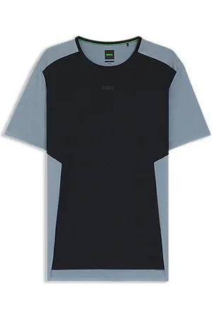 HUGO BOSS Active T-Shirt aus Mesh-Jersey mit dekorativen reflektierenden Details