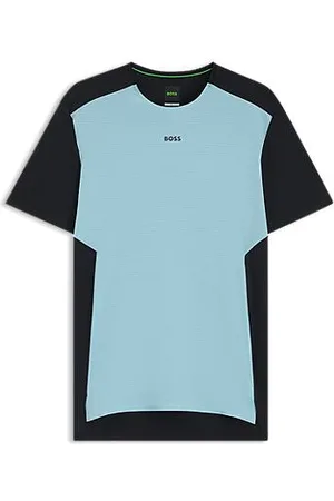 HUGO BOSS Active T-Shirt aus Mesh-Jersey mit dekorativen reflektierenden Details