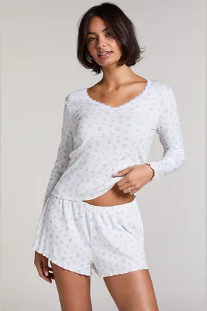 Hunkemöller Pyjamaset gerippt