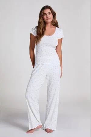 Hunkemöller Pyjamaset gerippt