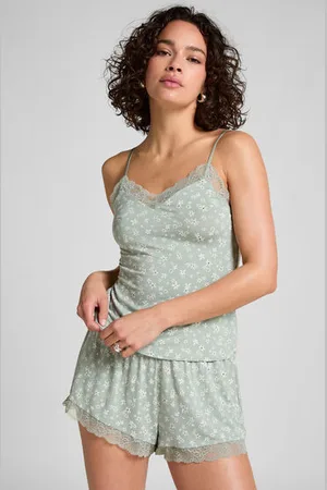 Hunkemöller Spitzenbesetztes Jersey Pyjama-Set