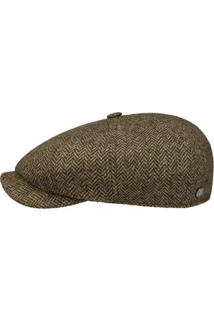 Lierys Carlsen Wool Herringbone Flatcap Schirmm?tze Schieberm?tze Wollcap