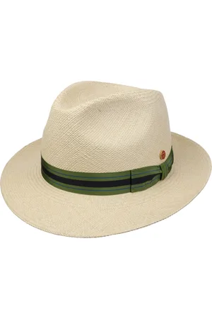 Mayser Albenga Green Stripes Panamahut Strohhut Sommerhut Panamastrohhut Sonnenhut
