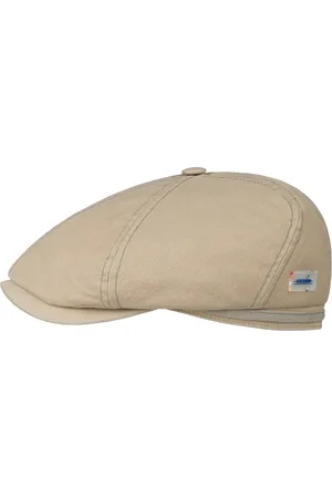 Stetson 6 Panel Sustainable Cotton Flatcap Schirmm?tze Schieberm?tze Baumwollcap