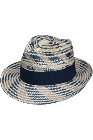 Lipodo Tricolour Fedora Strohhut Sonnenhut Sommerhut Gartenhut