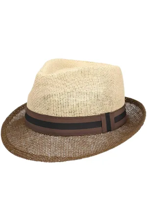 Lipodo Twotone Trilby Strohhut Sommerhut Sonnenhut Strandhut Strohtrilby