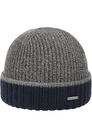 Bugatti Contrast Edge Wollm?tze Beanie Strickm?tze Umschlagm?tze