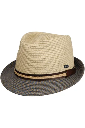 Lipodo Montenovo Trilby Strohhut Sommerhut Sonnenhut Strohtrilby