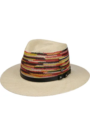 Lierys Multicolour Crown Panamahut Strohhut Panamastrohhut Sommerhut Sonnenhut Travellerhut