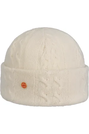 Mayser Joyce Zopfstrick Beanie Wollm?tze Winterm?tze Damenm?tze Umschlagm?tze Strickm?tze