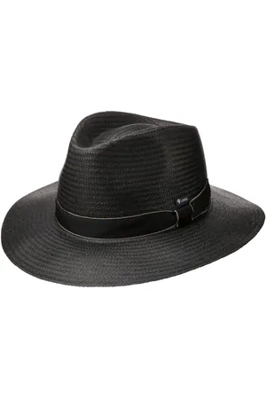 Lipodo Black Traveller Strohhut Strohtraveller Sommerhut Sonnenhut Strandhut