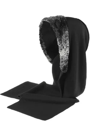 Gebeana Faye Fake Fur Schalhaube Kapuzenschal Damenschal Strickschal Haube M?tzenschal Capuchon