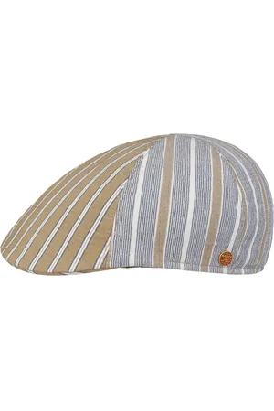 Mayser Paddy Two Stripes Cotton Flatcap Schirmm?tze Schieberm?tze