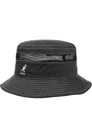 Kangol Distressed Cotton Mesh Bucket Stoffhut Sommerhut Sonnenhut Strandhut
