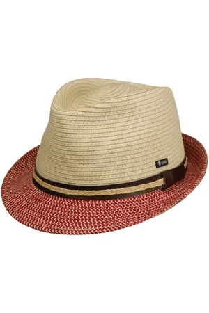 Lipodo Montenovo Trilby Strohhut Sommerhut Sonnenhut Strohtrilby