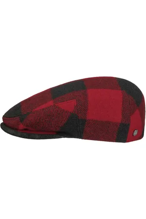 Lierys Check Driver Flatcap Schirmm?tze Schieberm?tze Wollcap