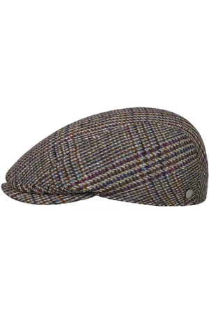 Lierys Spickard Ivy Glencheck Flatcap Schirmm?tze Schieberm?tze Wollcap