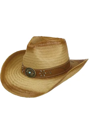 Lipodo Ratamosa Cowboy Strohhut Westernhut Sonnenhut Cowboyhut Sommerhut