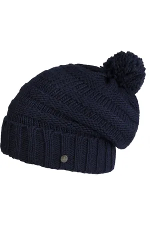 Lierys Jil Oversize Bommelm?tze Beanie mit Bommel Strickm?tze Winterm?tze Wollm?tze Damenm?tze