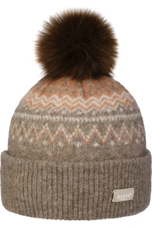 Barts Woodstar Alpaka Bommelm?tze Beanie Strickm?tze Damenm?tze Umschlagm?tze