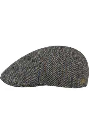 Stetson Texas Harris Tweed Flatcap Schirmm?tze Schieberm?tze Wollcap