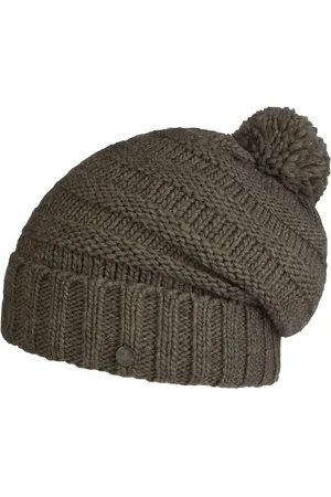 Lierys Jil Oversize Bommelm?tze Beanie mit Bommel Strickm?tze Winterm?tze Wollm?tze Damenm?tze