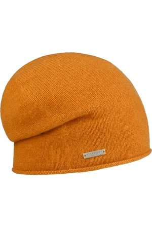 Seeberger Kaschmir Beanie mit Rollrand Kaschmirm?tze Strickm?tze Winterm?tze M?tze