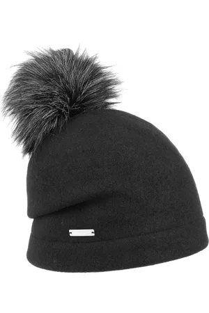 Seeberger Tamisa Pompon Walkm?tze mit Bommel M?tze Winterm?tze Wollm?tze Long Beanie