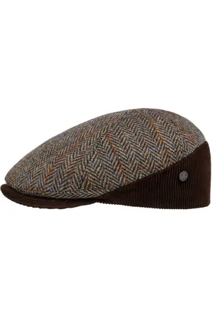 Lierys Darnsell Harris Tweed Flatcap Schirmm?tze Schieberm?tze Wollcap