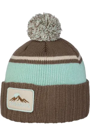 Chillouts Nox Beanie Strickm?tze Bommelm?tze Umschlagm?tze