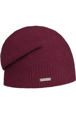 Seeberger Ribbed Edge Headsock Walkm?tze Wollm?tze Beanie Damenm?tze